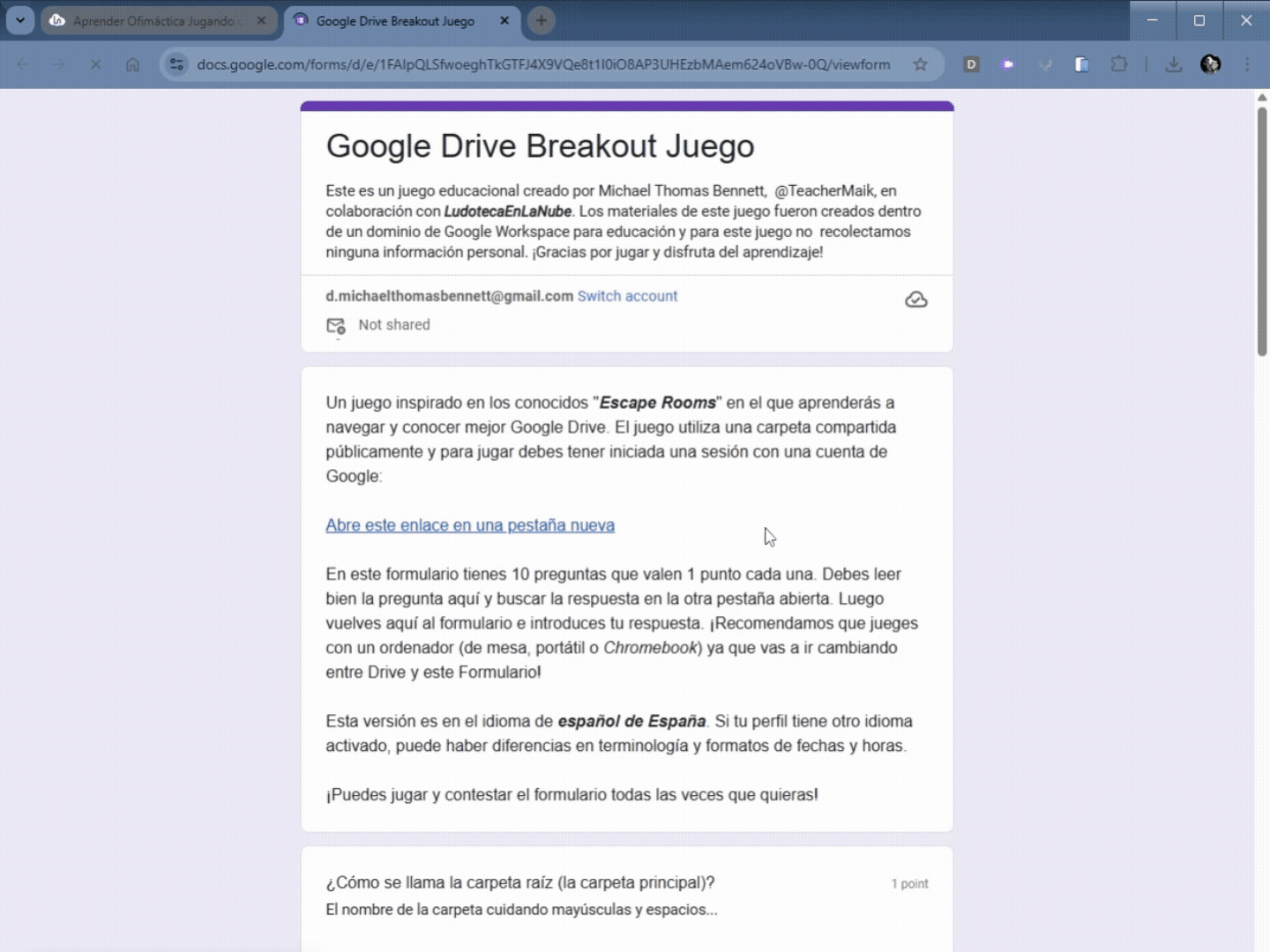 Aprende navegar y encontrar información en Google Drive con nuestro Escape Room Digital